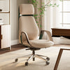SERENE, Napa Leather Executive Office Chair - Off-White