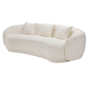 Eureka Ergonomic Upholstered Curved Sofa, Amy